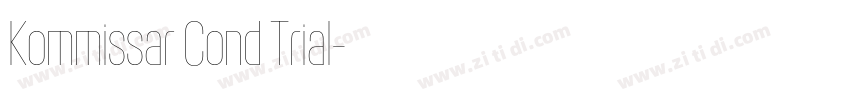 Kommissar Cond Trial字体转换